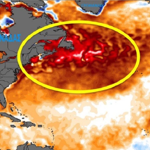 Αρναούτογλου: «Καύσωνας» στα νερά του βόρειου Ατλαντικού