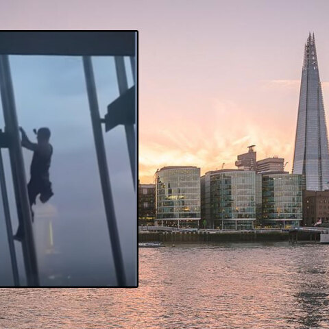 Ο ουρανοξύστης Shard στο Λονδίνο - Ένθετη ο 21χρονος που σκαρφάλωσε με γυμνά χέρια