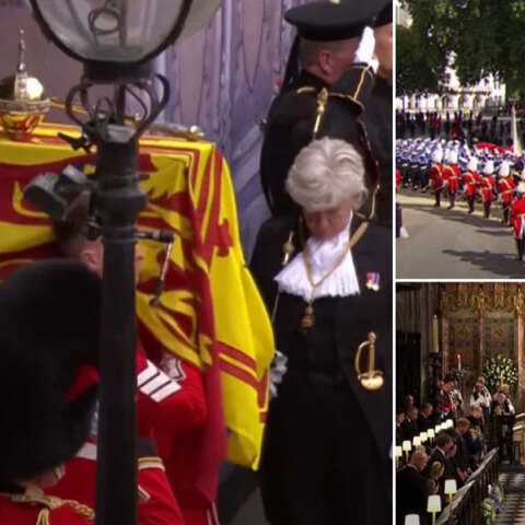 Εικόνες από την κηδεία της βασίλισσας Ελισάβετ