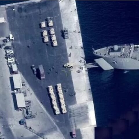 Πλάνο που σύμφωνα με το τουρκικό πρακτορείο ειδήσεων, Anadolu, προέρχεται από τουρκικό μη επανδρωμένο αεροσκάφος