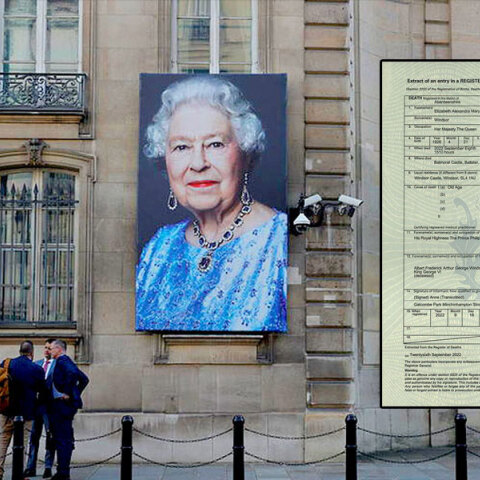 «Γηρατειά» η επίσημη αιτία θανάτου της βασίλισσας Ελισάβετ, σύμφωνα με το έγγραφο από το ληξιαρχείο της Σκωτίας