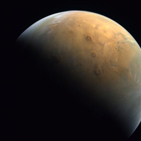 Ο πλανήτης Άρης, όπως τον κατέγραψε το Hope, το διαστημικό ερευνητικό σκάφος των Ηνωμένων Αραβικών Εμιράτων