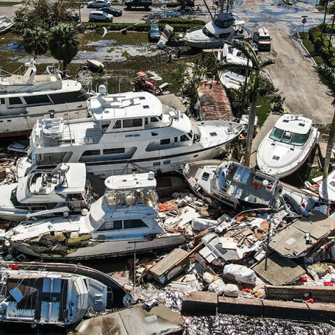 Εικόνες καταστροφής από τον κυκλώνα Ίαν στη Φλόριντα