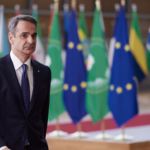 Ο Έλληνας πρωθυπουργός Κυριάκος Μητσοτάκης