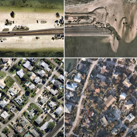 Το πριν και το μετά του κυκλώνα Ίαν στην Φλόριντα