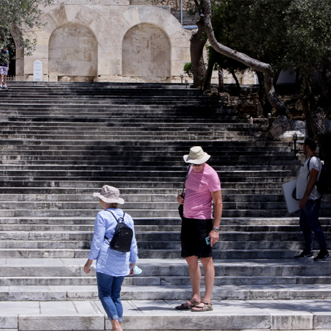 Πολίτες στο κέντρο της Αθήνας