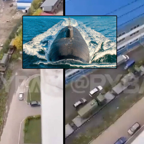 Το τρένο με τον εξοπλισμό για τα πυρηνικά και το ρωσικό υποβρύχιο Belgorod που μεταφέρει την τορπίλη «Ποσειδώνας»