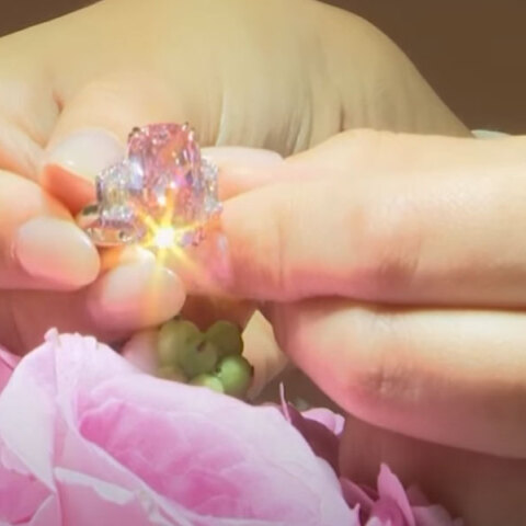 Το ροζ διαμάντι «Williamson Pink Star» πωλήθηκε για 57,7 εκατ. δολάρια σε δημοπρασία στο Χονγκ Κονγκ