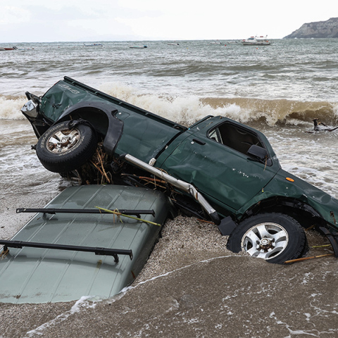 Μεγάλες καταστροφές προκάλεσε η κακοκαιρία στην Κρήτη