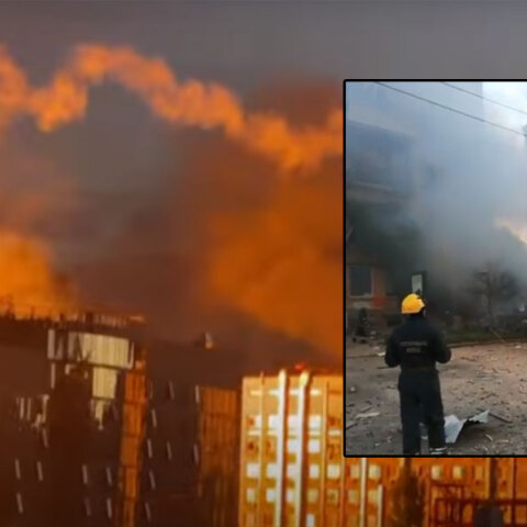 Εικόνες καταστροφής στο Κίεβο μετά τις ρωσικές επιθέσεις με drones καμικάζι