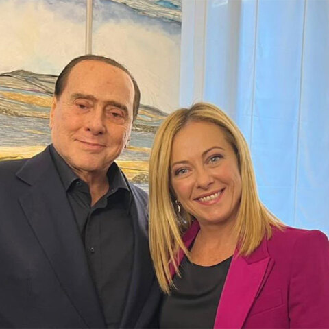 Ο Σίλβιο Μπερλουσκόνι και η Τζόρτζια Μελόνι