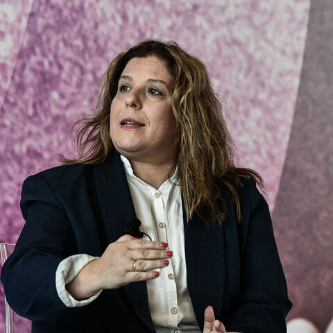 Η υφυπουργός Εργασίας Μαρία Συρεγγέλα