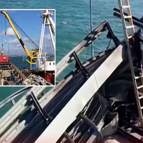 Ξεκίνησαν οι ρωσικές επισκευές στη γέφυρα της Κριμαίας