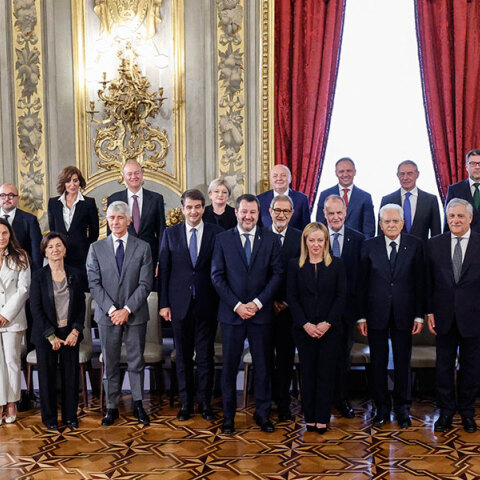 Η ορκωμοσία της κυβέρνησης Μελόνι στην Ιταλία