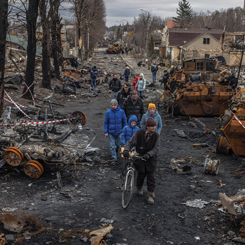Κατά τη διάρκεια της ρωσικής εισβολής στην Ουκρανία, ρωσικά στρατεύματα εισήλθαν στη Μπούτσα όπου ξέσπασαν σκληρές μάχες. Στις 24 Μαρτίου 2022, η πόλη τιμήθηκε με τον τίτλο «Ηρωική πόλη της Ουκρανίας».