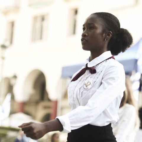 Μαθήτρια με καταγωγή από την Κένυα παρήλασε στη Θεσσαλονίκη 