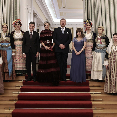 Η δεξίωση της ΠτΔ στο βασιλικό ζεύγος της Ολλανδίας