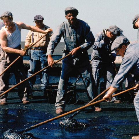 Μόργκαν Φρίμαν και Τιμ Ρόμπινς στην ταινία «Τελευταία Έξοδος Ρίτα Χέιγουορθ»