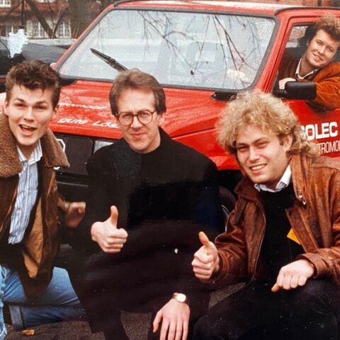 H μπάντα Α Ha με Fiat Panda