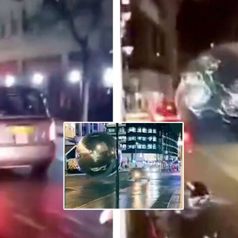 Τεράστιες μπάλες παρασύρθηκαν στους δρόμους του Λονδίνου από τους ισχυρούς ανέμους