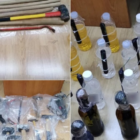 Επιχείρηση της ΕΛΑΣ σε αποθήκη στο ΕΜΠ: Βρέθηκαν μολότοφ και στειλιάρια