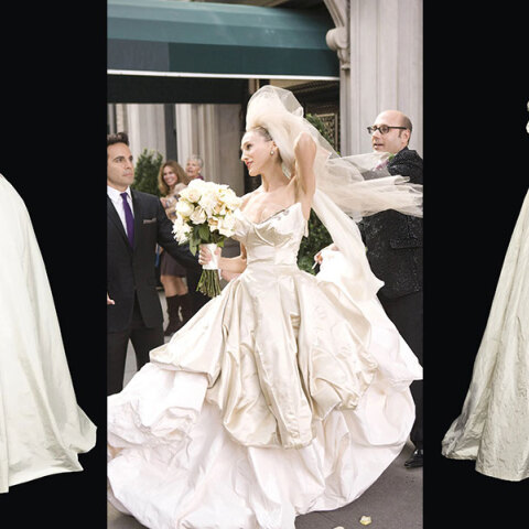 Μοντέλα με νυφικά Valentino και η Σάρα Τζέσικα Πάρκερ σε σκηνή από το Sex and the City