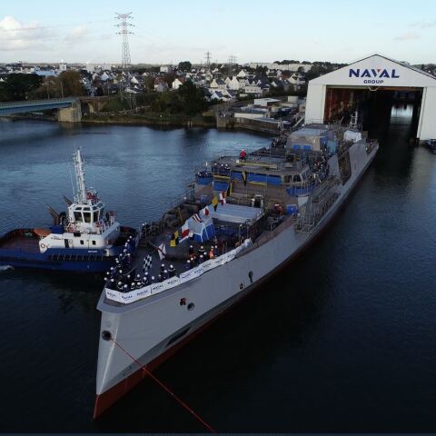 Naval Group: Καθελκύστηκε η πρώτη φρεγάτα FDI για το Γαλλικό Ναυτικό (video)