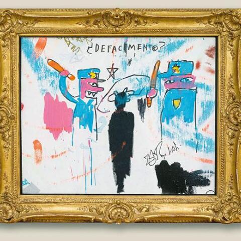 To έργο του Μπασκιά Defacement