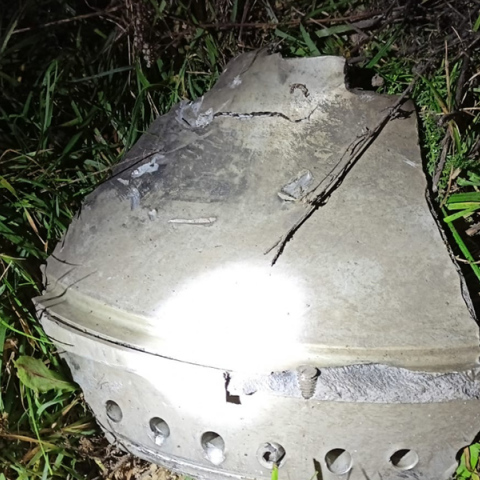 Απομεινάρι του ρωσικού πυραύλου που φέρεται να έπληξε πολωνικό έδαφος