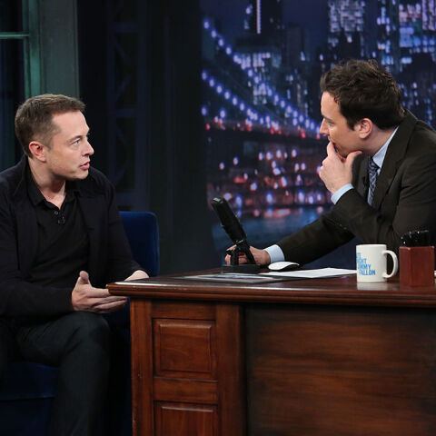 Ο Έλον Μασκ με τον Τζίμι Φάλον