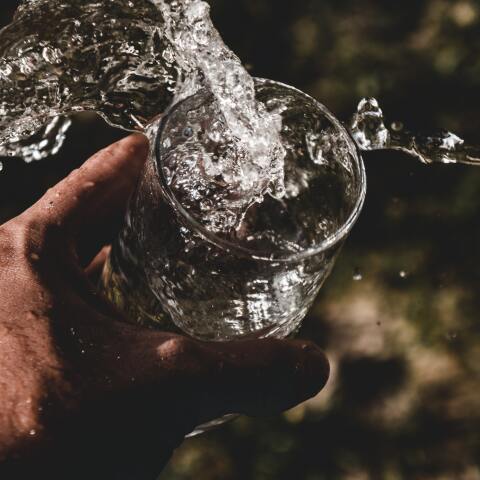 Ποτήρι με νερό 