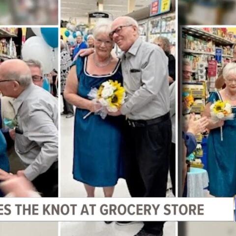Ηλικιωμένο ζευγάρι παντρεύτηκε στο σούπερ μάρκετ που γνωρίστηκαν, στον διάδρομο με τις μαγιονέζες: «Ήταν υπέροχο»