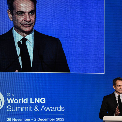 Ο Κυριάκος Μητσοτάκης στο Διεθνές Συνέδριο για το LNG στην Αθήνα
