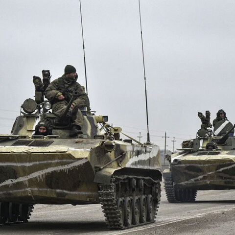 Ρωσικά τεθωρακισμένα στην Ουκρανία