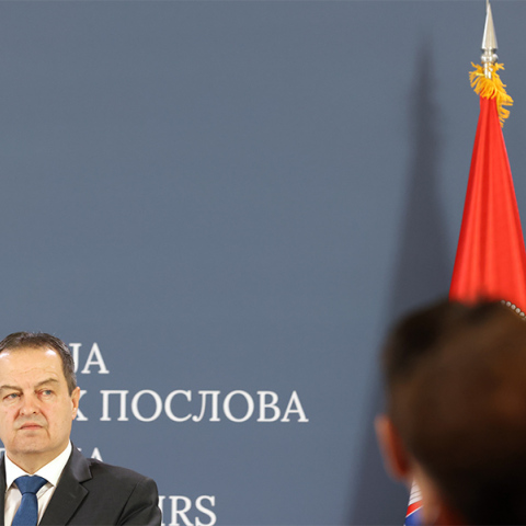 Ο υπουργός Εξωτερικών της Σερβίας, Ίβιτσα Ντάτσιτς