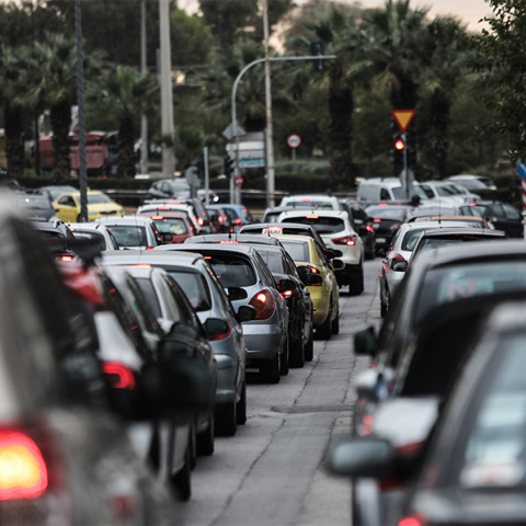 Κίνηση στους δρόμους της Αθήνας