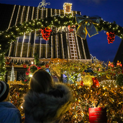 Σπίτι γεμάτο λαμπιόνια στη Γερμανία
