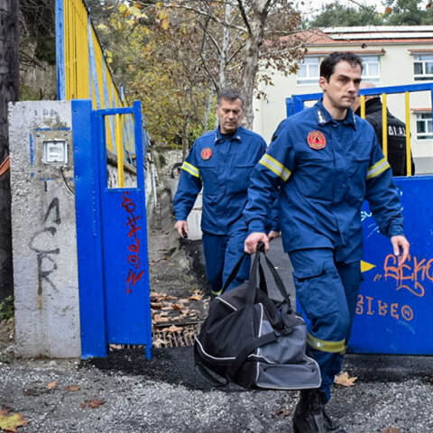 Το δημοτικό σχολείο στις Σέρρες όπου σημειώθηκε η φονική έκρηξη στο λεβητοστάσιο