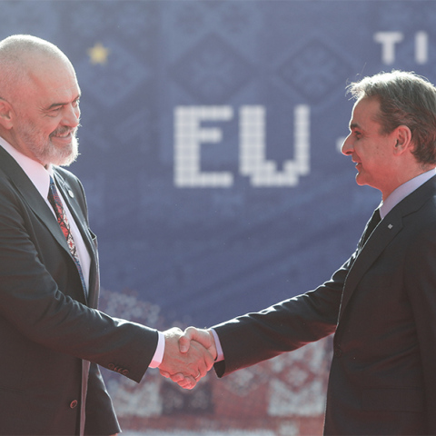 Κυριάκος Μητσοτάκης και Έντι Ράμα