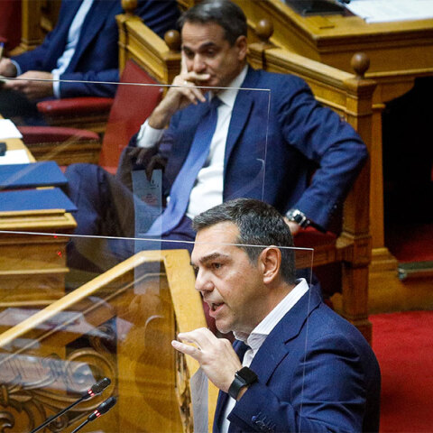 Κυριάκος Μητσοτάκης και Αλέξης Τσίπρας