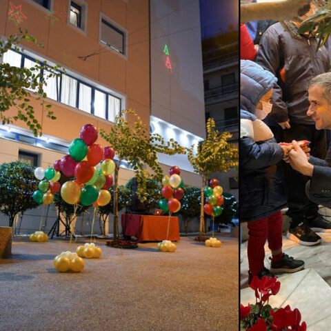 Ο Κώστας Μπακογιάννης εγκαινίασε τον πεζόδρομο της «Φλόγας»