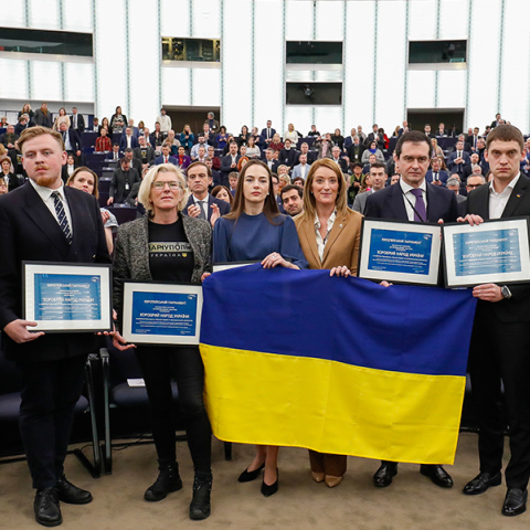 Το βραβείο Ζαχάρωφ στον λαό της Ουκρανίας