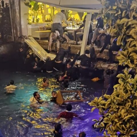 Κωνσταντινούπολη: Κατέρρευσε αίθριο εστιατορίου στο Μπεμπέκ – Τέσσερις τραυματίες (video)