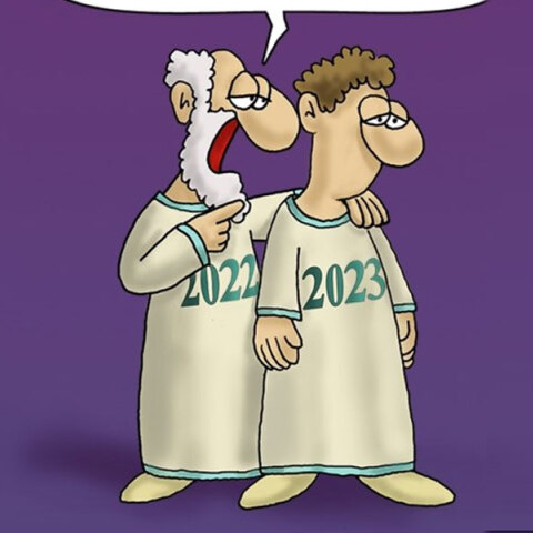 Το σκίτσο του Αρκά για την Πρωτοχρονιά 2023