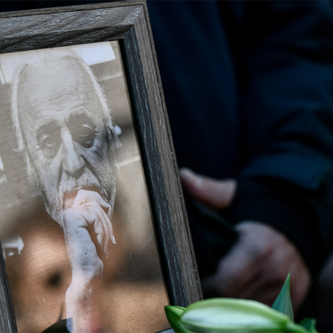 Νότης Μαυρουδής - Πλήθος κόσμου στην κηδεία του