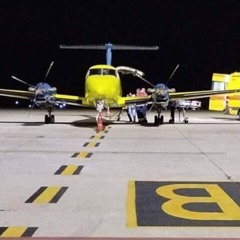 Το αεροπλάνο για την αεροδιακομιδή του 2χρονου από τη Δράμα