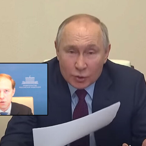 Ο Βλαντίμιρ Πούτιν ξεφτιλίζει τον υπουργό Εμπορίου  Ντένις Μαντούροφ