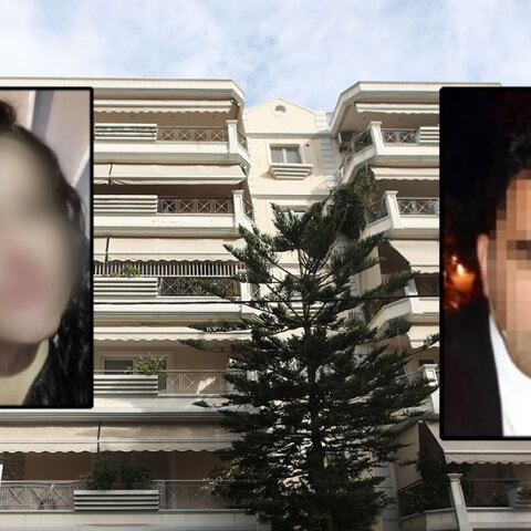 Το σπίτι στο Μοσχάτο, η 47χρονη κατηγορούμενη και ο 50χρονος ασφαλιστής που βρέθηκε απαγχονισμένος