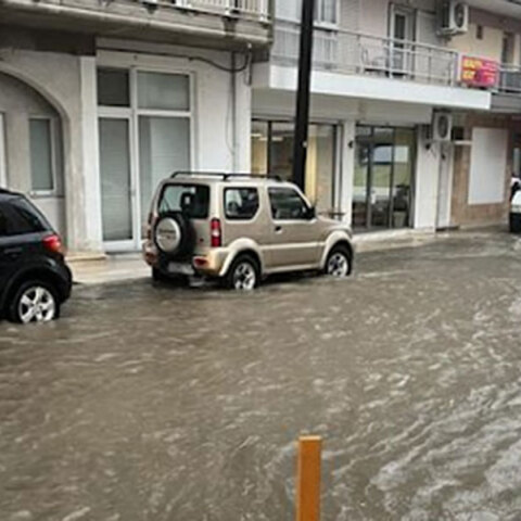 Πλημμύρισαν σπίτια στην Αριδαία