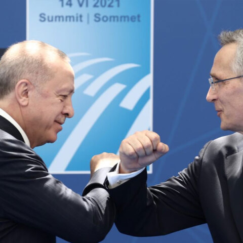 Ρετζέπ Ταγίπ Ερντογάν και Γενς Στόλτενμπεργκ